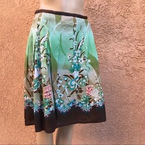 Coco & Chase casual skirt whimsical floral motif
